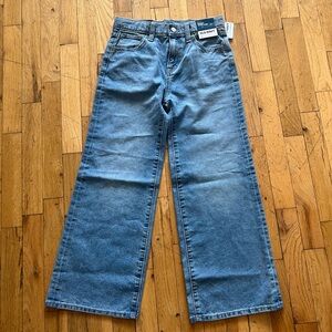 Old Navy girls baggy wide leg jeans